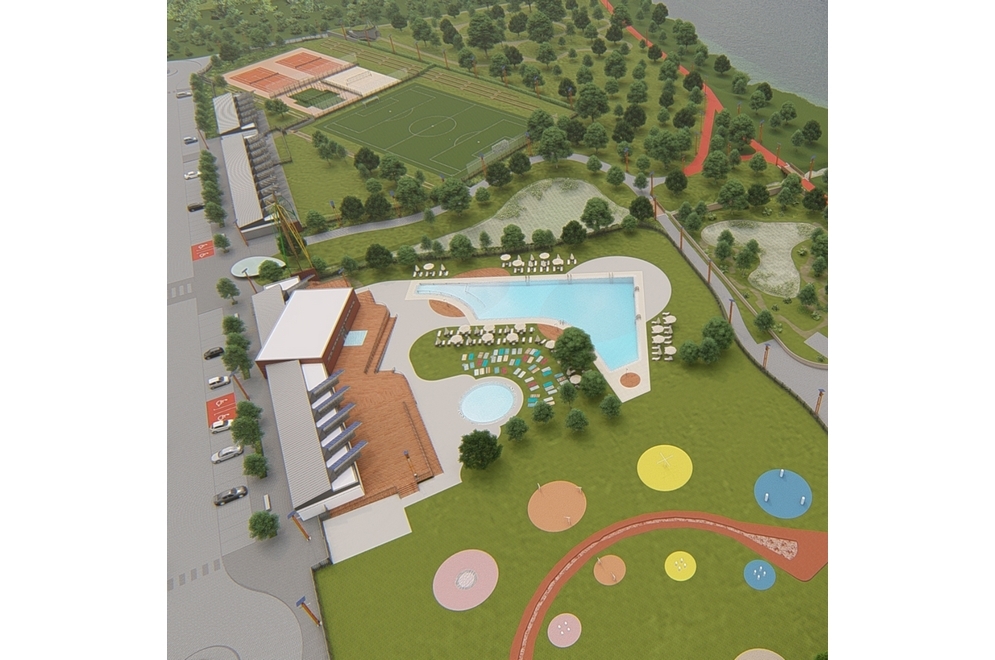Ampliação do Parque da Amizade contempla piscinas descobertas e quatro campos de jogos
